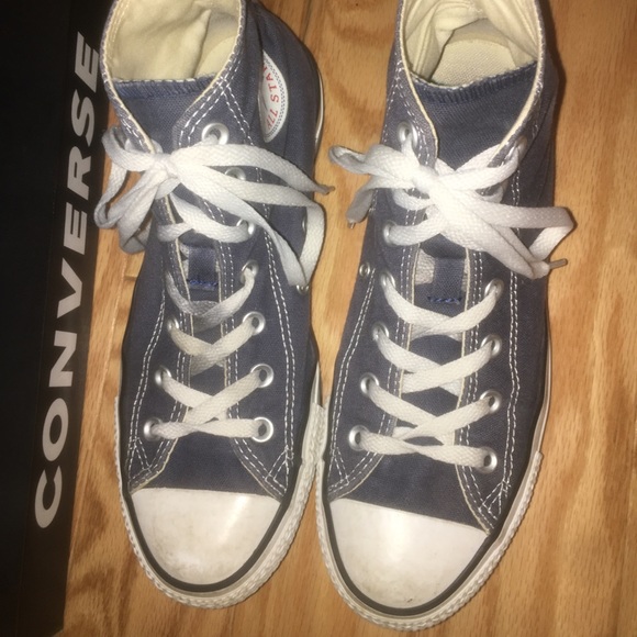 Navy blue high tops Converse - Picture 2 of 2